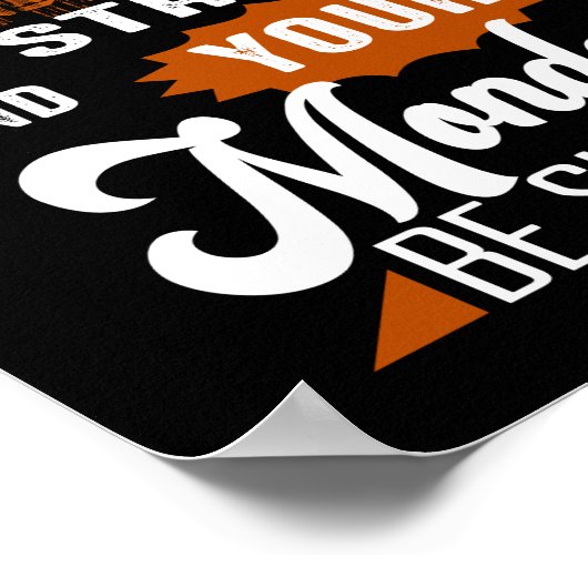 grappige Maandag koffie Poster (Hoek)