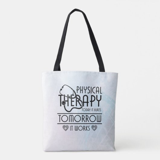 Grappige maar echte fysiotherapie Canvas tas (Achterkant)