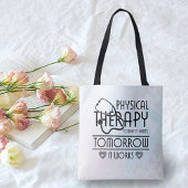 Grappige maar echte fysiotherapie Canvas tas