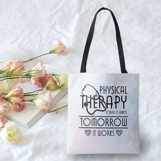 Grappige maar echte fysiotherapie Canvas tas