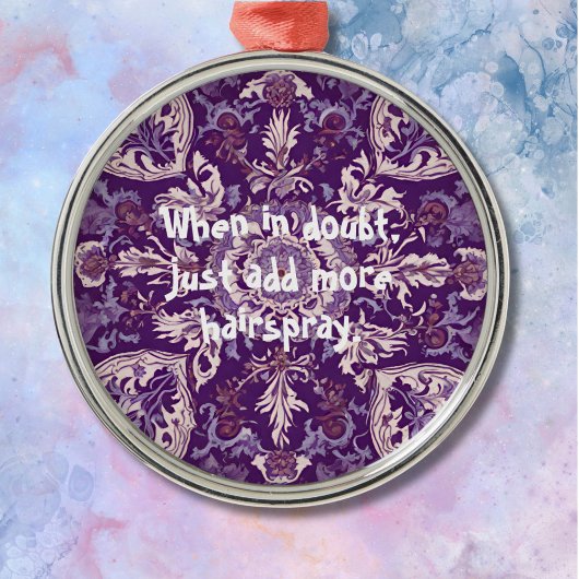 Grappige maar Elegante Kerstcadeaus voor kappers Metalen Ornament