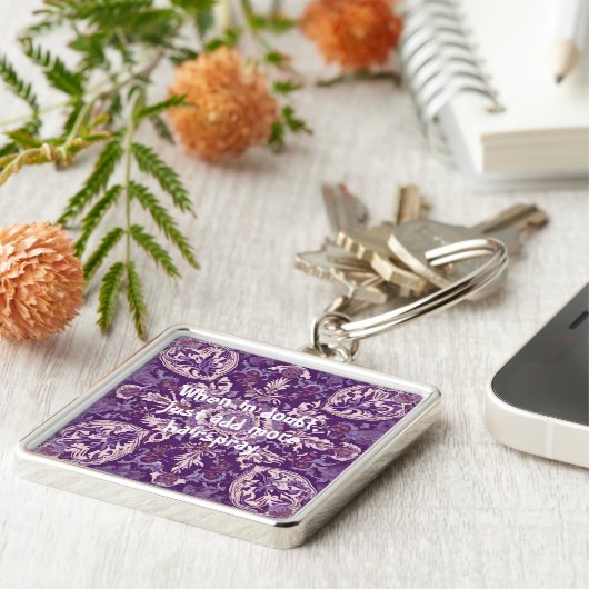 Grappige maar Elegante Kerstcadeaus voor kappers Sleutelhanger (Zijkant)