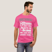 Grappige Machinebankwerker Kunst voor Machine Oper T-shirt (Voorkant volledig)
