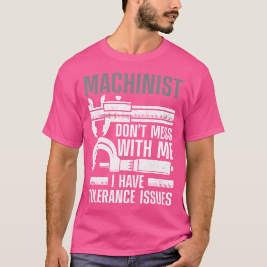 Grappige Machinebankwerker Kunst voor Machine Oper T-shirt (Voorkant)