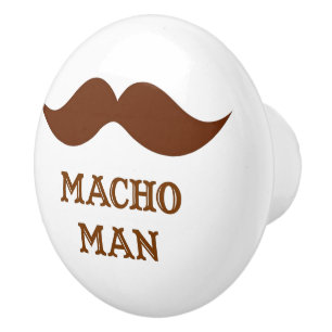 Grappige Macho Man Snavel Keramische Knop