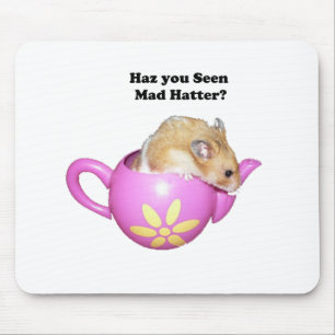 Grappige Mad Hatter Dormouse Alice in Wonderland Muismat