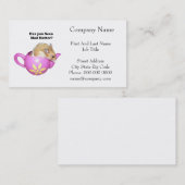 Grappige Mad Hatter Dormouse Alice in Wonderland Visitekaartje (Voorkant / Achterkant)