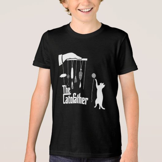 Grappige Maffia Kat Parodie Grafische T-shirt (Voorkant)