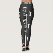 Grappige Maffia Kat Parodie Grafische T-shirt Leggings (Achterkant)