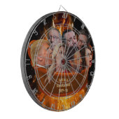Grappige MAGA Republikeinse Hel in een Handbasket  Dartbord (Voorkant Links)