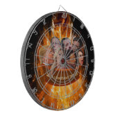 Grappige MAGA Republikeinse Hel in een Handbasket Dartbord (Voorkant Links)