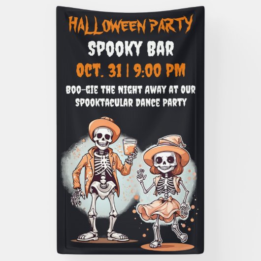 Grappige magische heksendrankketel spandoek (Verticaal)