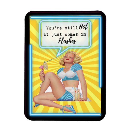 Grappige magneet Beste vriendin cadeau "Hot" (Verticaal)