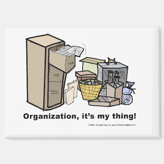 Grappige magneet over organisatie (Voorkant)