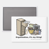Grappige magneet over organisatie (Voorkant / Achterkant)