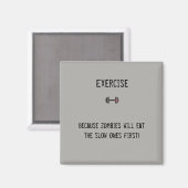 Grappige magneet voor fitness liefhebbers! (Voorkant / Achterkant)