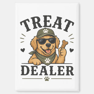 Grappige Magneet voor op de Koelkast 'Treat Dealer