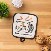 Grappige Magnetron Thuis Koken Pannenlap (Top down)