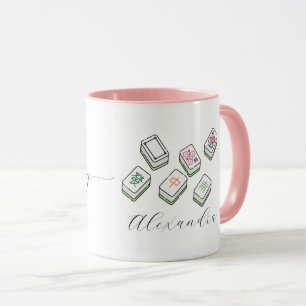 Grappige Mahjong Crew Speler Naam Mahj Club Cadeau Mok