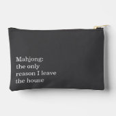 Grappige Mahjong Introvert Herkenbare Zin Humor Etui (Achterkant)