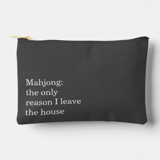 Grappige Mahjong Introvert Herkenbare Zin Humor Etui (Voorkant)