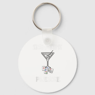 Grappige Mahjong Mah-tini Tail Joke Mahjong Sleutelhanger