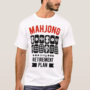 Grappige mahjong t-shirt
