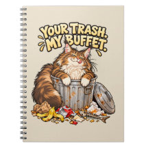 Grappige Maine Coon Kat - Jouw Afval Mijn Buffet