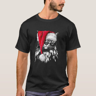 Grappige Maine Coon Santa Kerstmis kat mam cadeau T-shirt