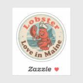 Grappige  Maine Kreeft Sailor Pet Retro Sticker (Vel)