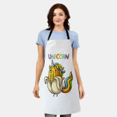 Grappige Maïs Eenhoorn Schort (Gedragen)