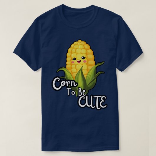 Grappige maïs Schattige T-shirt (Design voorkant)