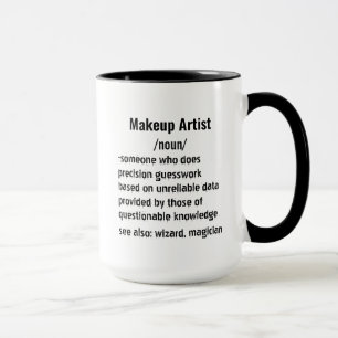 Grappige Make-up Artist Definition geschenken voor Mok