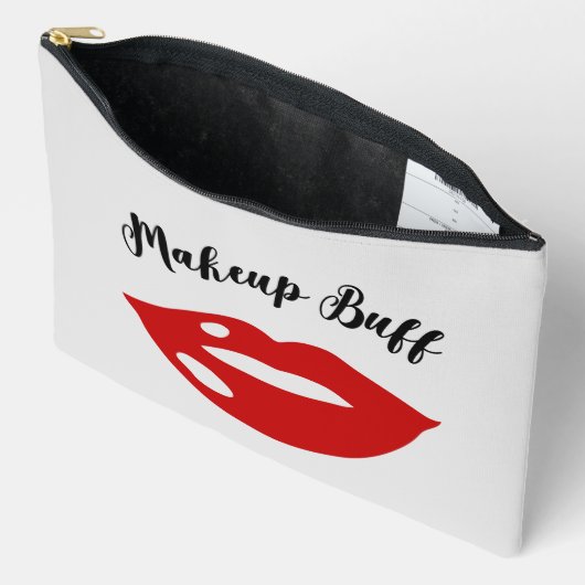grappige Make-up Buff woord art Etui (Open)