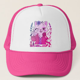 Grappige Make-up Kat Hoed - Mooie Cartoon Pet