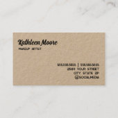 💄 Grappige make-up schoonheidsspecialiste Kraft Visitekaartje (Achterkant)