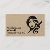 💄 Grappige make-up schoonheidsspecialiste Kraft Visitekaartje (Voorkant)