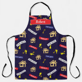 Grappige makelaar gepersonaliseerd schort (Voorkant)