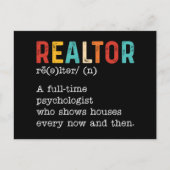 Grappige makelaar makelaar functiebeschrijving briefkaart (Voorkant)