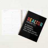 Grappige makelaar makelaar functiebeschrijving planner (Display)