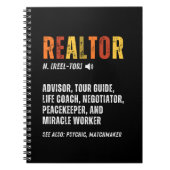 Grappige makelaar makelaar makelaar makelaar notitieboek (Voorkant)