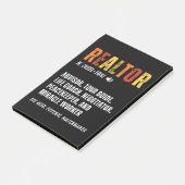Grappige makelaar makelaar makelaar makelaar post-it® notes (Schuin)