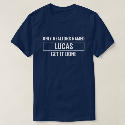 Grappige makelaar top voor mannen Aangepast cadeau (Design voorkant)