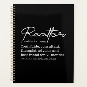 Grappige makelaar vacaturetekst vastgoed humor planner