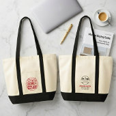 Grappige makelaar vastgoed makelaar naam logo bood tote bag