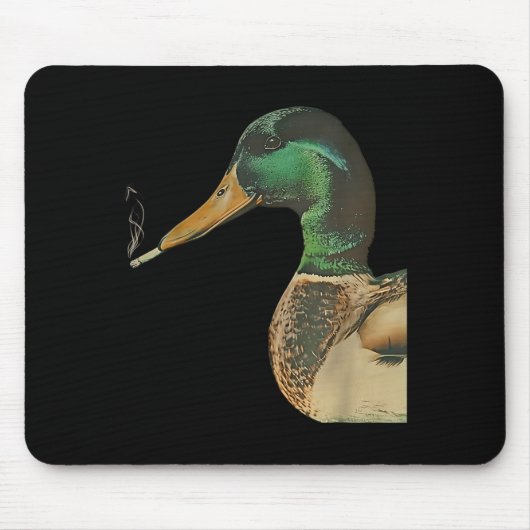 Grappige mallard eend meme met sigaret muismat (Voorkant)