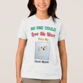 Grappige Malshi Puppyliefde Tri-Blend Shirt (Voorkant)