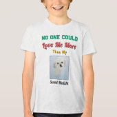 Grappige Malshi Puppyliefde Tri-Blend Shirt (Voorkant)
