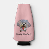 Grappige Maltese hond fles koeler (Voorkant)