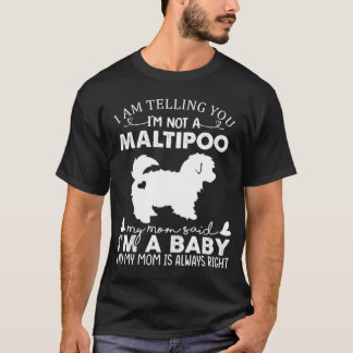 Grappige Maltipoo Hondenliefhebbers Cadeaus voor V T-shirt